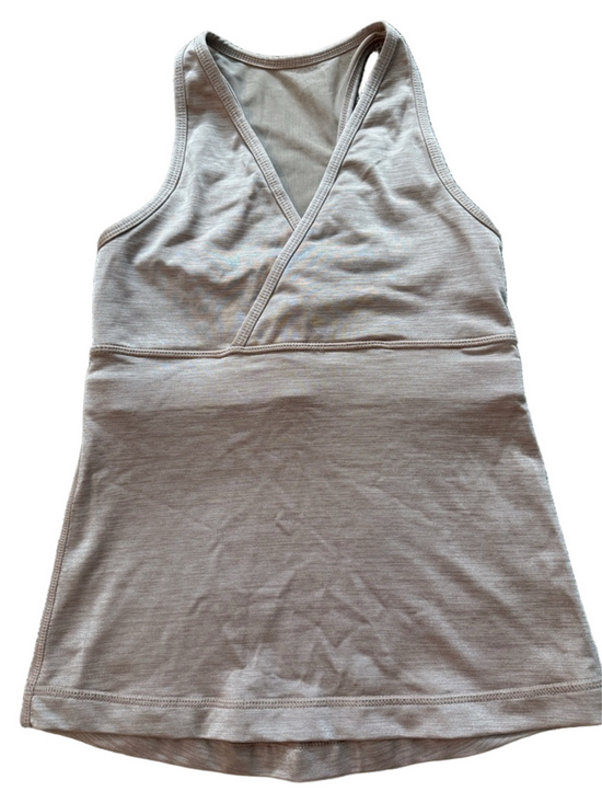 lululemon athletica Tops - Lululemon Nude Crossover Racerback Tank Size 2